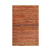 4' 1''x6' 2'' Brown Rust Orange Color Hand Knotted Persian 100% Wool Modern & Contemporary Oriental Rug