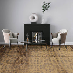 8x10 Hand Knotted 100% Wool Kalaty Traditional Oriental Area Rug Olive, Gold Color