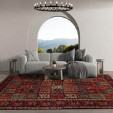 8x10 Hand Knotted 100% Wool Bhakhtiari Traditional Oriental Area Rug Navy, Red Color