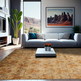 9x12 Hand Knotted 100% Wool Kalaty Damask Transitional Oriental Area Rug Tan, Gold Color