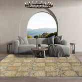 6x9 Hand Knotted Tibetan 100% Wool Traditional Oriental Area Rug Aqua, Teal Color