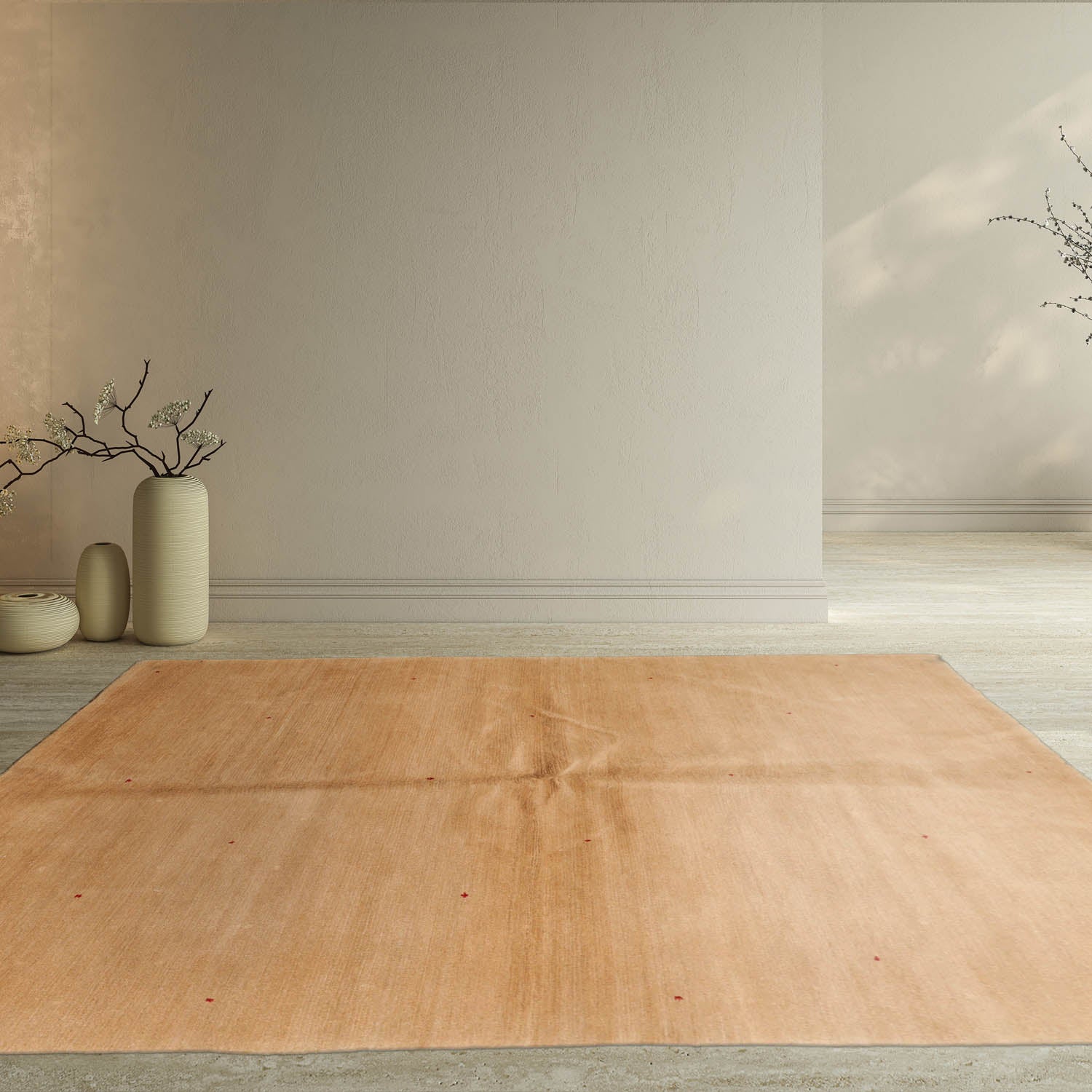 4' x6' Red Tan Color Hand Knotted Tibetan 100% Wool Traditional Oriental Rug