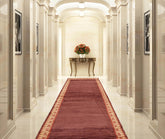 3' 2''x13' 9'' Rust Beige Color Hand Knotted Tibetan 100% Wool Modern & Contemporary Oriental Rug