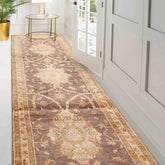 2' 7''x7' 10'' Gray Beige Tan Color Hand Knotted Persian 100% Wool Traditional Oriental Rug