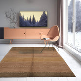 6x9 Hand Knotted Tibetan 100% Wool Tufenkian Modern & Contemporary Oriental Area Rug Taupe, Olive Color