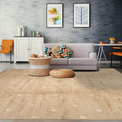 9x12 Hand Knotted Tibetan Wool and Silk Michaelian & Kohlberg Transitional Oriental Area Rug Beige, Brown Color