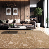 8x10 Tone On Tone Beige Hand Knotted Tibetan 100% Wool Lapchi Transitional Oriental Area Rug