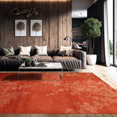 8x10 Burnt Orange, Muted Earth Tones Hand Knotted Tibetan 100% Wool Tibetan Transitional Oriental Area Rug