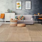 8x10 Beige, Taupe Hand Knotted Tibetan 100% Wool Michaelian & Kohlberg Modern & Contemporary Oriental Area Rug