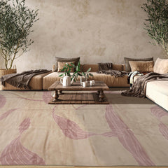 10x14 Gray, Beige Hand Knotted Tibetan Wool and Silk Tibetan Modern & Contemporary Oriental Area Rug