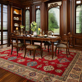 9x12 Hand Knotted 100% Wool Kazakh Modern & Contemporary Oriental Area Rug Red, Straw Color