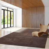 8x10 Hand Knotted Tibetan Wool and Silk Designer Traditional Oriental Area Rug Brown, Beige Color