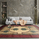 6x9 William Morris Beige Hand Knotted Arts & Crafts/Mission Wool Oriental Area Rug