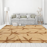 5x8 Beige Hand Knotted Tibetan Transitional Floral Wool Oriental Area Rug