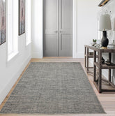 LoomBloom 5x8 Gray Hand Knotted Modern Wool Area Rug