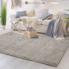 5x8 Gray Hand Woven Rustic/Primitive Moroccan Wool Oriental Area Rug by LoomBloom