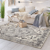 LoomBloom 5x8 Gray Handmade Traditional Kilim Wool Oriental Accent Rug