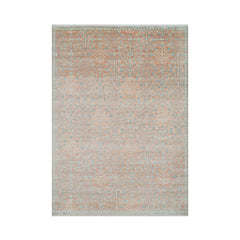 Multi Size Hand Knotted LoomBloom Muted Turkish Oushak 100% Wool Transitional Oriental Area Rug Blush, Aqua Color