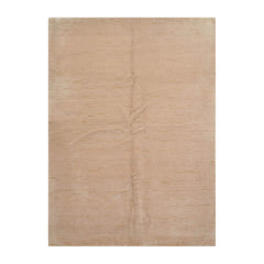 5x7 Hand Knotted Tibetan Wool and Silk Michaelian & Kohlberg Modern & Contemporary Oriental Area Rug Beige, Tan Color
