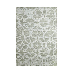 5' 3''x7' 5'' Tone On Tone Gray Color Hand Knotted Wool/Bamboo Silk Transitional Oriental Area Rug