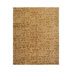 8x10 Hand Knotted Tibetan 100% Wool Tibetan Transitional Oriental Area Rug Gold, Brown Color