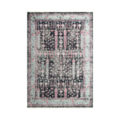 Multi Size Black, Gray Hand Knotted Arts & Crafts 100% Wool Turkish Oushak Traditional Oriental Area Rug
