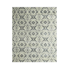 8' x10' Tone On Tone Gray Color Hand Knotted Indo Oushak 100% Wool Modern & Contemporary Oriental Area Rug