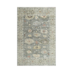 10' x14' Gray Beige Brown Color Hand Knotted Indo Oushak 100% Wool Traditional Oriental Area Rug