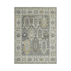 8x10 Gray LoomBloom Hand Knotted Arts & Crafts Oushak 100% Wool Oriental Area Rug
