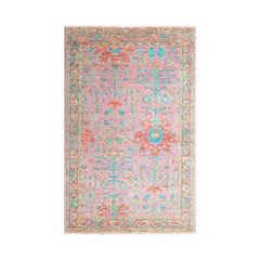5x7 Pink LoomBloom Hand Knotted Arts & Crafts Oushak 100% Wool Oriental Area Rug