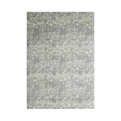 5x7 Gray LoomBloom Hand Knotted Transitional All-Over Tibetan 100% Wool Oriental Area Rug