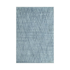 4x6 Blue LoomBloom Hand Knotted Modern & Contemporary Textured Tibetan 100% Wool Oriental Area Rug