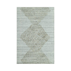 4x6 Gray, Green LoomBloom Hand Knotted Modern & Contemporary Textured Tibetan 100% Wool Oriental Area Rug