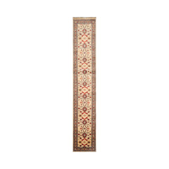 Runner Hand Knotted Persian 100% Wool Tufenkian Keningston Chocolate Traditional Oriental Area Rug Beige, Rust Color