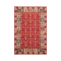 6x9 Hand Knotted Soumak 100% Wool Nourison Nourmak Traditional Oriental Area Rug Rust, Mint Color