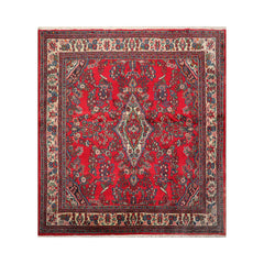 6x9 Hand Knotted 100% Wool Designer Traditional Oriental Area Rug Red, Ivory Color