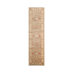 Runner Hand Knotted 100% Wool Chobi Peshawar Traditional Oriental Area Rug toupe, Beige Color