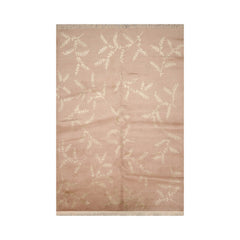 6x9 Hand Knotted Tibetan Wool and Silk Tibetan Traditional Oriental Area Rug Tan, Green Color