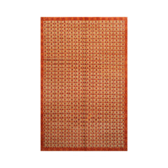 6x9 Hand Knotted Tibetan 100% Wool Michaelian & Kohlberg Modern & Contemporary Oriental Area Rug Beige, Orange Color