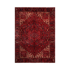 10x14 Hand Knotted 100% Wool Heriz Traditional Oriental Area Rug Rust, Rose Color