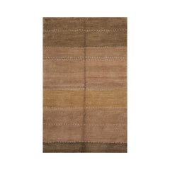 6x9 Hand Knotted Tibetan 100% Wool Tufenkian Modern & Contemporary Oriental Area Rug Taupe, Olive Color
