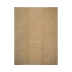 9x12 Hand Knotted Tibetan Wool and Silk Modern & Contemporary Oriental Area Rug Gray, Light Gold Color