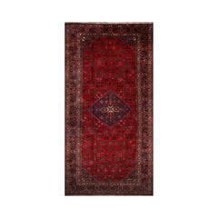 Palace Hand Knotted 100% Wool Traditional Oriental Area Rug Red, Indigo Color