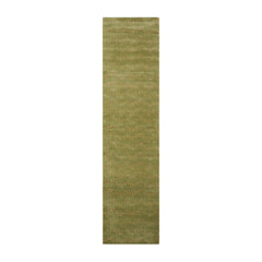 Runner Hand Knotted Tibetan 100% Wool Michaelian & Kohlberg Traditional Oriental Area Rug Lime, Light Gold Color