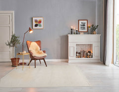 Gailand 5x7 Hand Tufted Hand Made 100% Wool Designer Modern & Contemporary Oriental Area Rug Tone On Tone, Gray Color