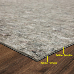 Multiple Sizes LoomBloom Dual Surface Felt & Rubber Non-Slip Backing Rug Pad