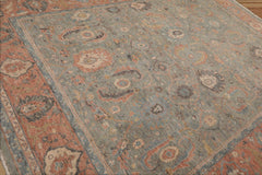 9x12 Gray, Blush Hand Knotted Distress Quality 100% Wool Traditional Oriental Area Rug
