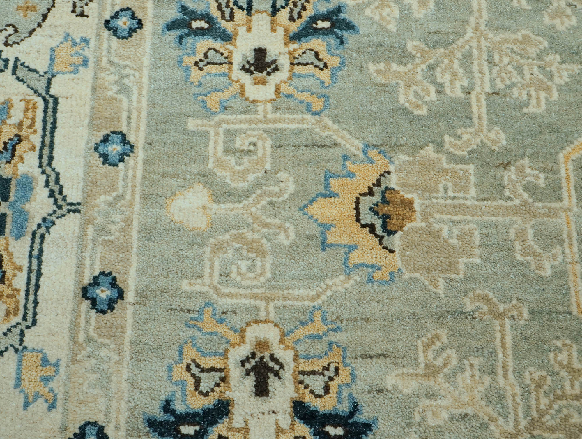 Danberry LoomBloom 8x10 Oriental Area Rug in Mint Traditional Oushak Wool Hand Knotted