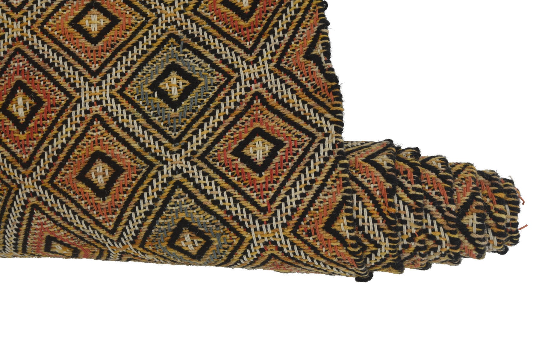 Multi Size Light gold Black Ivory Color Hand Woven  Wool Modern & Contemporary Oriental Rug