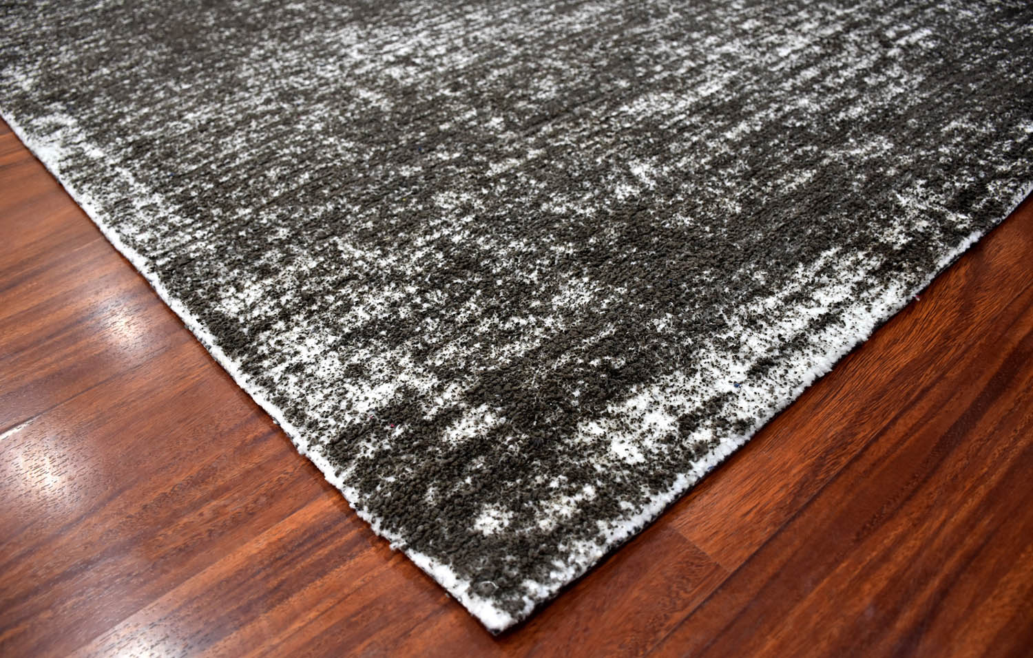Multi Size Dark Chocolate White Color Hand Woven All-Over Polyester Modern Oriental Rug